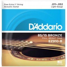 ENC D´ADDARIO VIOLÃO AÇO 011-052 BRONZE 85/15 EZ910-B