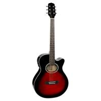 VIOLAO GIANNINI ELETROACUSTICO AÇO BROW RED BURST (BRB)
