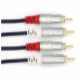 CABO DE AUDIO STAR CABLE 2RCA X 2RCA PROFISSIONAL 10MTS