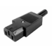CONECTOR AC TOMADA FEMEA 