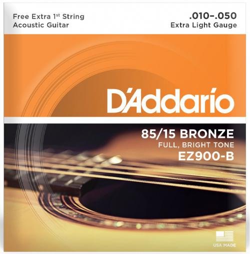 ENC D´ADDARIO VIOLÃO AÇO 010-050 BRONZE 85/15 EZ900B
