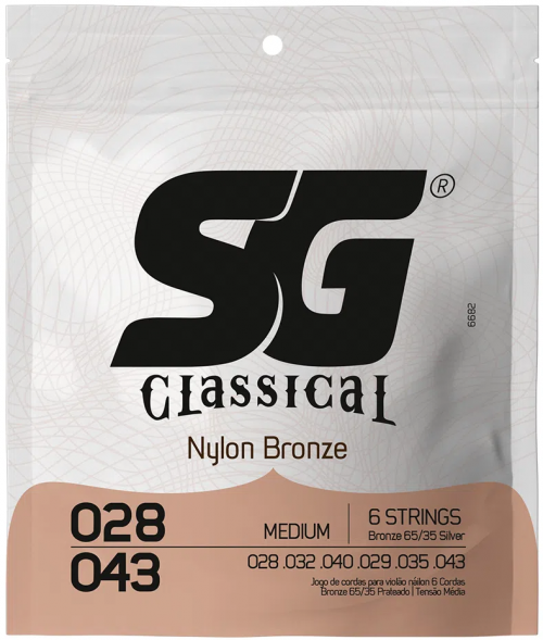 ENC SG VIOLÃO NYLON CRISTAL COM BOLINHA 028-043
