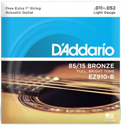 ENC D´ADDARIO VIOLÃO AÇO 011-052 BRONZE 85/15 EZ910-B