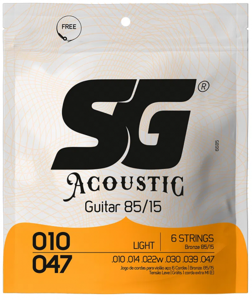 ENC SG VIOLÃO AÇO 010-047 BRONZE 85/15