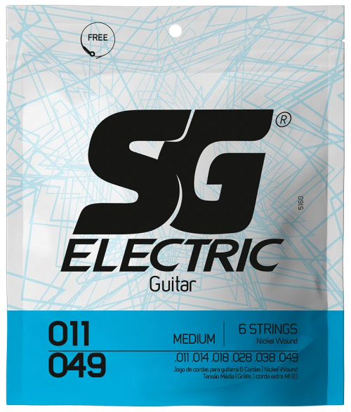 ENC SG GUITARRA 011-049 NICKEL ROUND