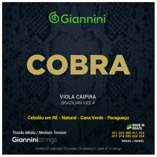 ENC GIANNINI COBRA VIOLA CAIPIRA (D) NIQUEL (GESVNM)