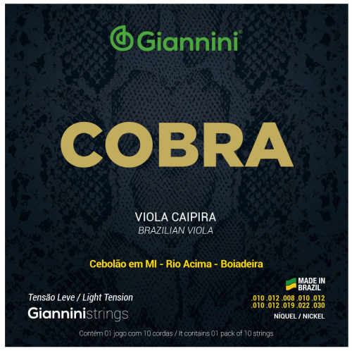 ENC GIANNINI COBRA VIOLA CAIPIRA (E) NIQUEL (GESVNL)