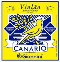 ENC GIANNINI CANÁRIO VIOLÃO AÇO 011 COM BOLINHA (GESBW)