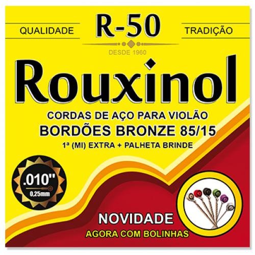 ENC ROUXINOL VIOLÃO AÇO 010 BOLINHA R50