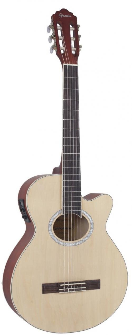 VIOLAO GIANNINI NYLON ELETROACUSTICO (GNF1DCEQ NS)