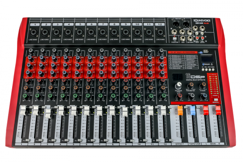 MESA DE SOM SOUNDVOICE 12 CANAIS MR122 RUBI